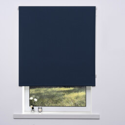 Plain Blackout Blinds Evening Blue 60cm - Wilko - thumbnail 3