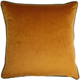 furn. Forest Fauna Rust and Gold Fox Velvet Piped Cushion - Size: 50 x 50 cm - Multi - Wilko - thumbnail 4