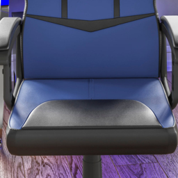 Vida Designs Comet Blue and Black Swivel Office Chair - Size: 55 x 58 x 101cm - Wilko - thumbnail 5