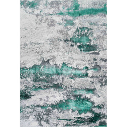 Desire Rugs Onyx Aqua Grunge Sprayed Abstract Area Rug 120 x 170cm - Wilko - thumbnail 1