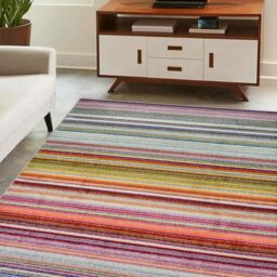 Homemaker Villa Multicoloured Stripe Rug 120 x 170cm - Wilko - thumbnail 3