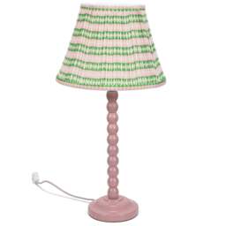 ValueLights Pink Aztec Shade Bobbins Rose Pink LED Table Lamp - Size: 52 x 27 x 27cm - Wilko - thumbnail 1