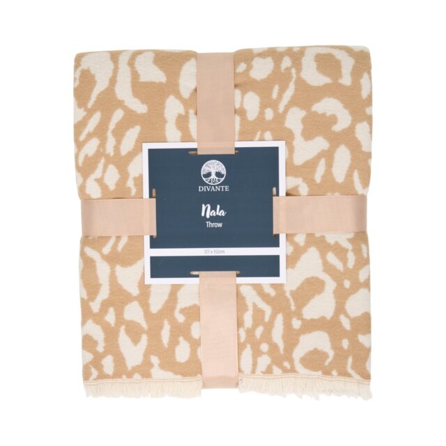 Nala Woven Throw Natural - Divante - Wilko - image 1
