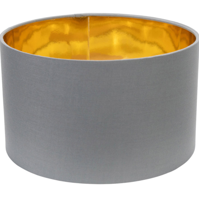 ValueLights Reni Grey and Gold Inner Small Pendant Shade - Size: 15 x 25 x 25cm - Wilko - image 1