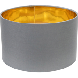 ValueLights Reni Grey and Gold Inner Small Pendant Shade - Size: 15 x 25 x 25cm - Wilko