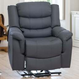 Artemis Home Colfax Dark Grey Massage and Heat Electric Recliner Chair - Size: Single - Wilko - thumbnail 1