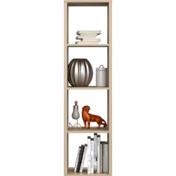 Florence Mauro 4 Shelf Sonoma Oak Bookshelf - Brown - Wilko - thumbnail 6