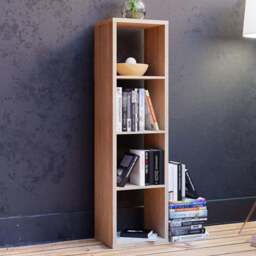 Florence Mauro 4 Shelf Sonoma Oak Bookshelf - Brown - Wilko