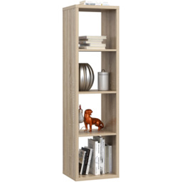 Florence Mauro 4 Shelf Sonoma Oak Bookshelf - Brown - Wilko - thumbnail 5