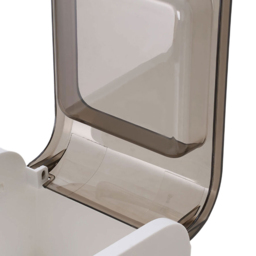 Living and Home 3 Drawer Single Shelf White and Grey Bathroom Storage Cabinet - Size: 76.3 x 17.8 x 41.3cm - White + Grey - Wilko - thumbnail 6