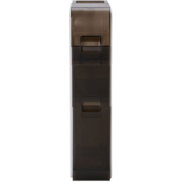 Living and Home 3 Drawer Single Shelf White and Grey Bathroom Storage Cabinet - Size: 76.3 x 17.8 x 41.3cm - White + Grey - Wilko - thumbnail 5