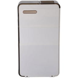 Living and Home 3 Drawer Single Shelf White and Grey Bathroom Storage Cabinet - Size: 76.3 x 17.8 x 41.3cm - White + Grey - Wilko - thumbnail 4