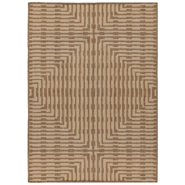 Yard Sandown Natural Jute Effect Indoor and Outdoor Rug 120 x 120cm - Cream - Wilko - image 1