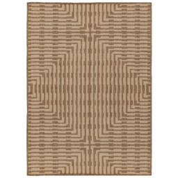 Yard Sandown Natural Jute Effect Indoor and Outdoor Rug 120 x 120cm - Cream - Wilko - thumbnail 1
