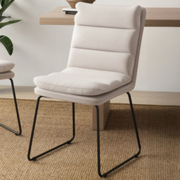 Costway White Upholstered Accent Chair - Size: Single - Wilko