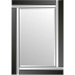 Aston Black All Glass Dress Mirror 120 x 80cm - Size: 120x 80cm - MirrorOutlet - Wilko - thumbnail 1