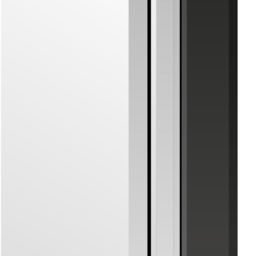 Aston Black All Glass Dress Mirror 120 x 80cm - Size: 120x 80cm - MirrorOutlet - Wilko - thumbnail 6