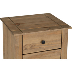 Seconique Panama 5 Drawer Natural Wax Chest of Drawers - Brown - Wilko - thumbnail 6