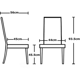Red Set of 2 Tufted Button Back Fabric Dining Chair - MCC - Wilko - thumbnail 6