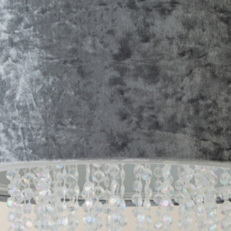 ValueLights Boland Silver Grey Velvet Droplets Pendant Shade - Size: 35.5 x 33 x 35.5cm - Wilko - thumbnail 4