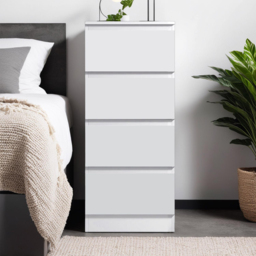 FWStyle Carlton 4 Drawer Matt White Chest of Drawers - Wilko - thumbnail 6