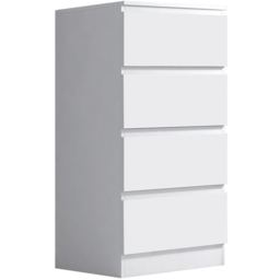 FWStyle Carlton 4 Drawer Matt White Chest of Drawers - Wilko - thumbnail 3