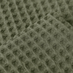 Allure Home Fashions Hotel Khaki Waffle Cushion Cover 2 Pack 50 x 50cm - Green - Wilko - thumbnail 5