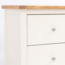 Cabinet Bits Castelli 6 Drawer White Chrome Knob Chest of Drawers - Wilko - thumbnail 6