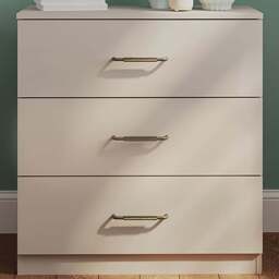 Eloise 3 Drawer Cashmere Chest of Drawers - Wilko - thumbnail 1