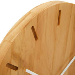 Premier Housewares Vitus Natural Wood Effect Round Wall Clock 35cm - Size: 35 x 4 x 35cm - Brown - Wilko - thumbnail 7