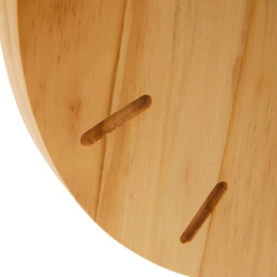 Premier Housewares Vitus Natural Wood Effect Round Wall Clock 35cm - Size: 35 x 4 x 35cm - Brown - Wilko - thumbnail 4