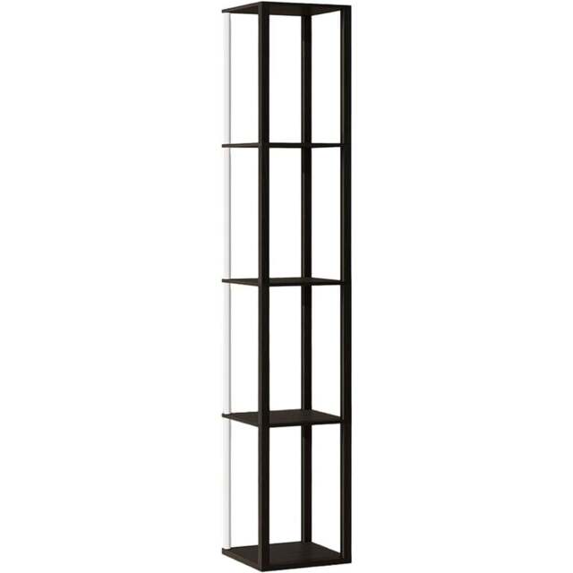 HOMCOM 4 Shelf Black RGB LED Floor Lamp with Remote - Size: 15 x 34 x 50cm - Wilko - image 1