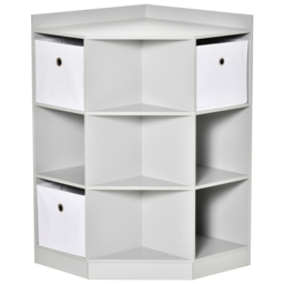 Playful Haven Grey Kids Corner Storage Unit - Size: 57.4 x 57.4 x 94cm - Wilko - thumbnail 3