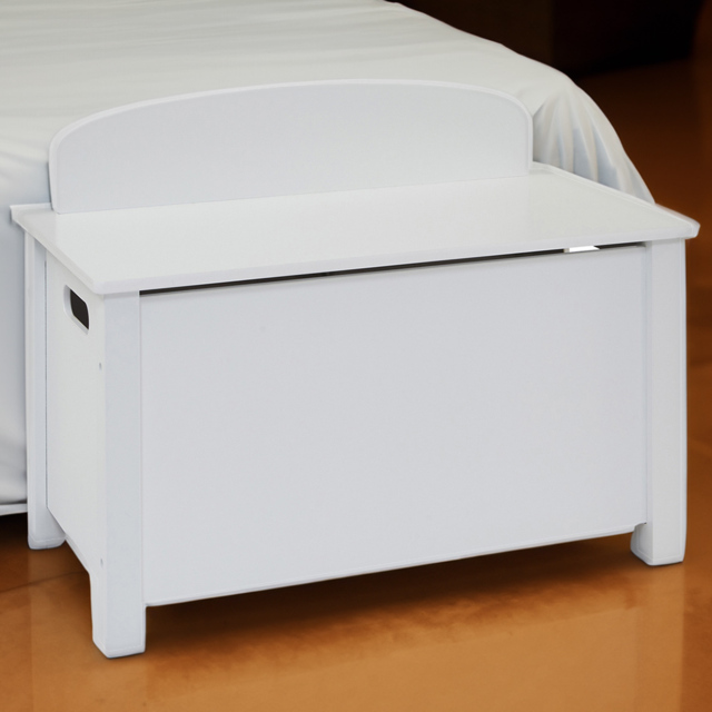Liberty House Toys Kids White Toy Box - Size: 47.5 x 68 x 37.5cm - Wilko - image 1