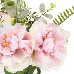 Peony Vase Arrangement Pink - Wilko - thumbnail 5