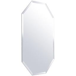 Living and Home Wall Mounted Vanity Mirror with Bevelled Edge 60 x 40cm - White - Wilko - thumbnail 5