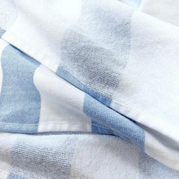 Allure Bath Fashions Striped Turkish Style Hammam Beach Towel - Size: 70 x 140cm - Blue - Wilko - thumbnail 5