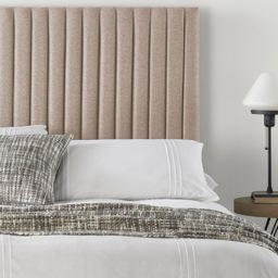 Aspire Furniture Catherine Lansfield Soho Super King Natural Saxon Twill Headboard - Cream - Aspire Beds - Wilko - thumbnail 4