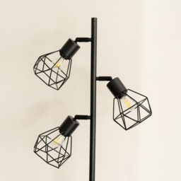 ValueLights Angus Matt Black 3 Way Metal LED Floor Lamp - Wilko - thumbnail 6