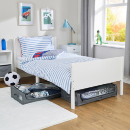 Liberty House Toys Underbed Storage Cart with Wheels 2 Pack - Size: 18 x 74 x 43cm - Grey - Wilko - thumbnail 3