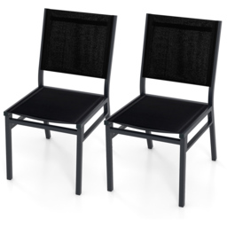 Costway Set of 2 Aluminium Garden Chair - Size: 4 Seater - Wilko - thumbnail 3
