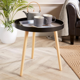 Home Source Marlow Black Accent Side Table - Size: 50 x 50 x 50cm - Wilko - thumbnail 6