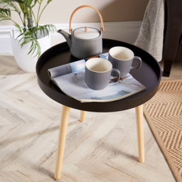 Home Source Marlow Black Accent Side Table - Size: 50 x 50 x 50cm - Wilko - thumbnail 5