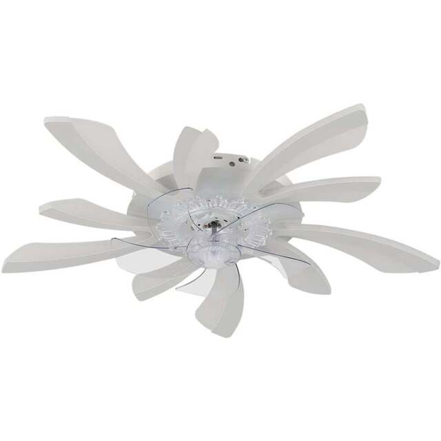 Living and Home White Ceiling Fan Light with Remote Control and Bluetooth 30 inch - Size: 20 x 78 x 78cm - Wilko - image 1
