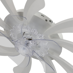 Living and Home White Ceiling Fan Light with Remote Control and Bluetooth 30 inch - Size: 20 x 78 x 78cm - Wilko - thumbnail 4