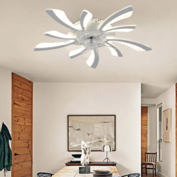 Living and Home White Ceiling Fan Light with Remote Control and Bluetooth 30 inch - Size: 20 x 78 x 78cm - Wilko - thumbnail 3