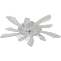 Living and Home White Ceiling Fan Light with Remote Control and Bluetooth 30 inch - Size: 20 x 78 x 78cm - Wilko - thumbnail 1