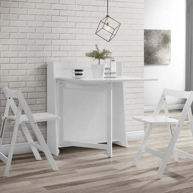 Julian Bowen Helsinki 2 Seater Compact Folding Dining Set White - Wilko - image 1