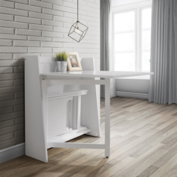 Julian Bowen Helsinki 2 Seater Compact Folding Dining Set White - Wilko - thumbnail 5