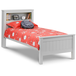 Julian Bowen Maine Single Dove Grey Bed Frame with Bookcase Headboard - Wilko - thumbnail 7
